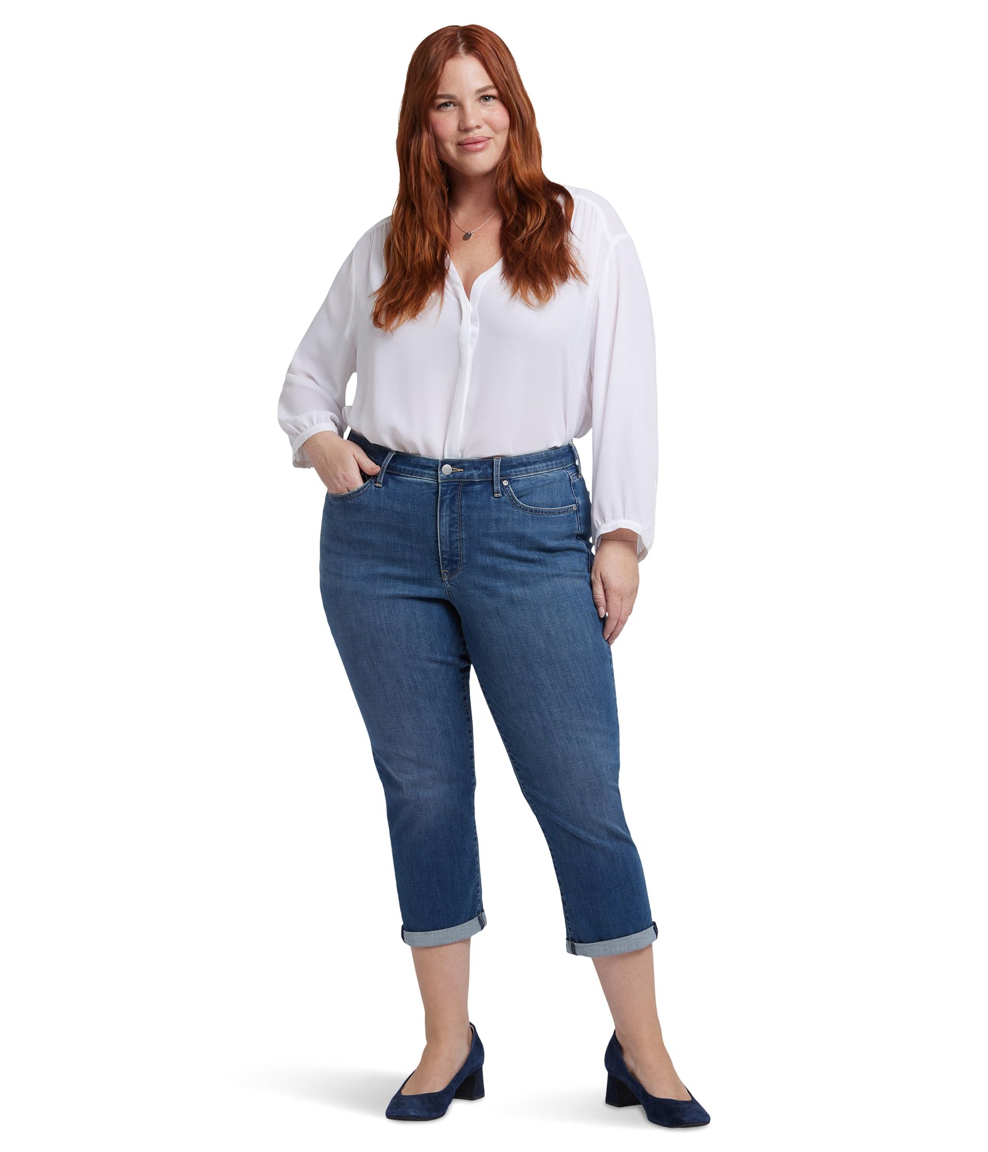

Джинсы NYDJ Plus Size Chloe Capris, цвет Costa Brava