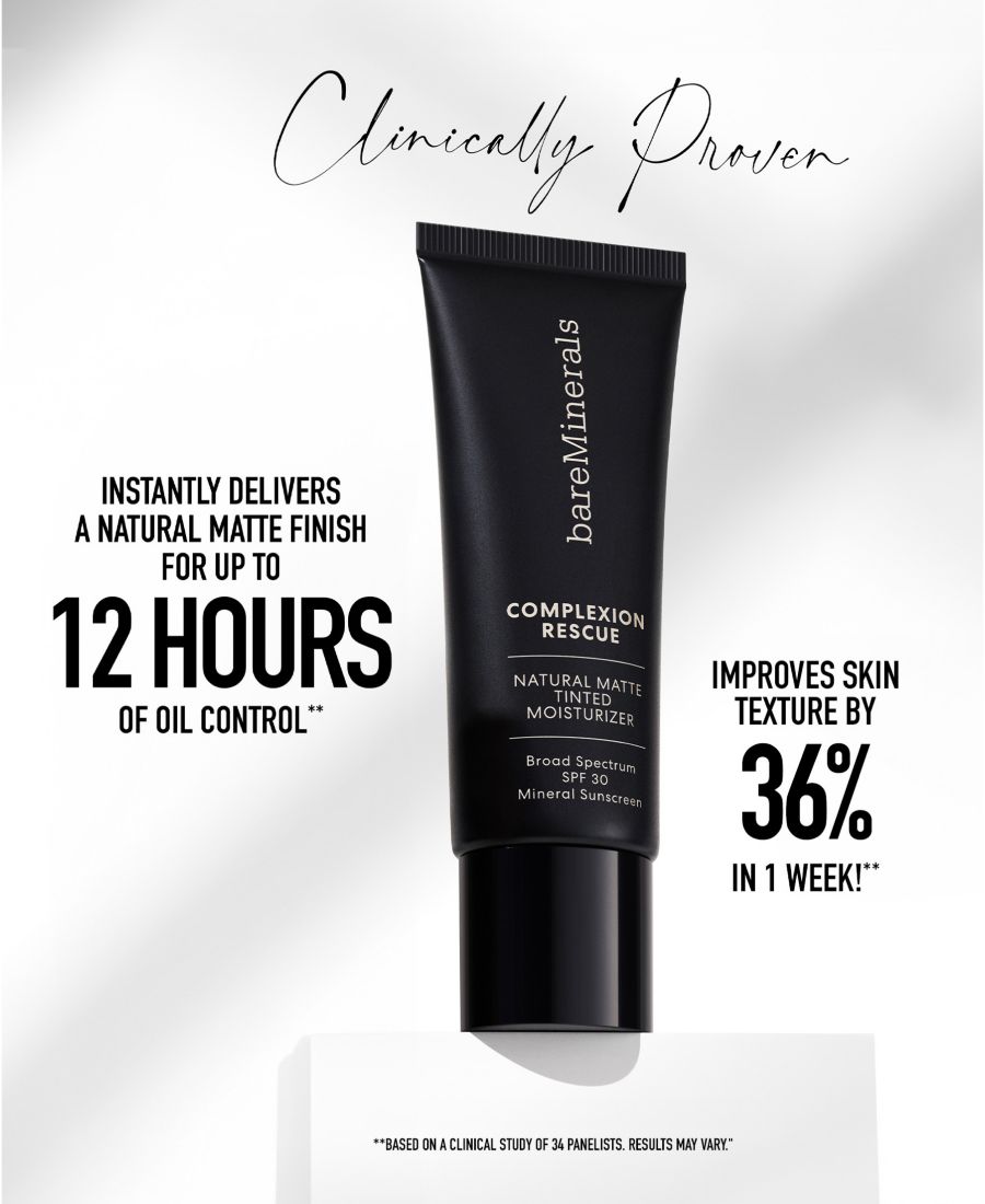 Крем для лица SPF BAREMINERALS Увлажняющий COMPLEXION RESCUE с натуральным матирующим эффектом и минеральными частицами — фото 3