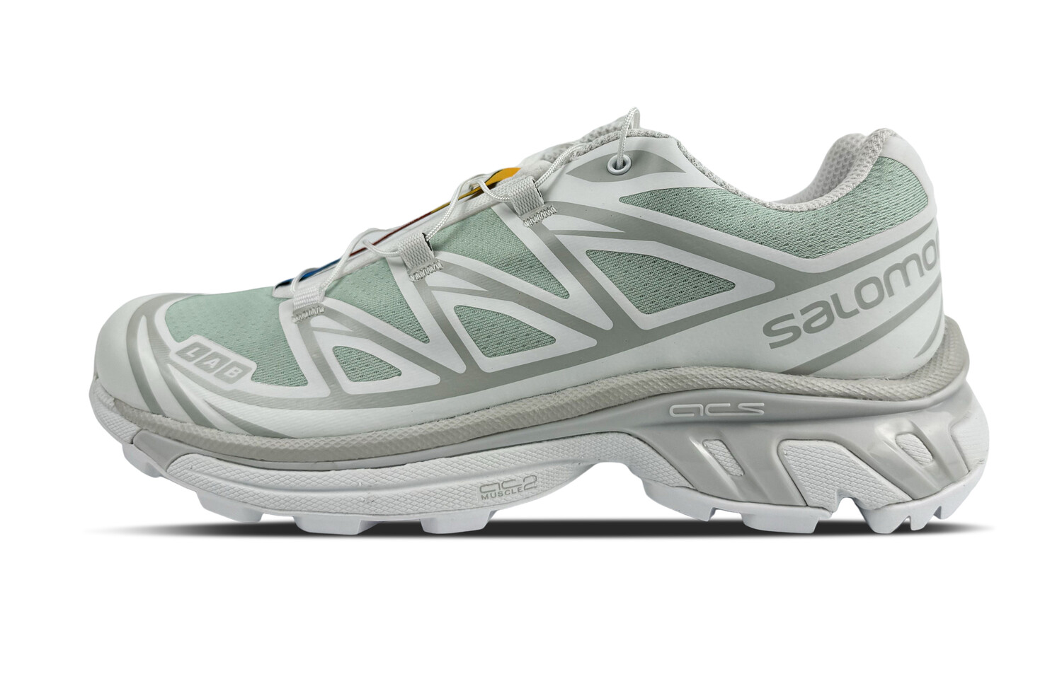 

Кроссовки XT-6 унисекс с низким верхом, белые/зеленые Salomon