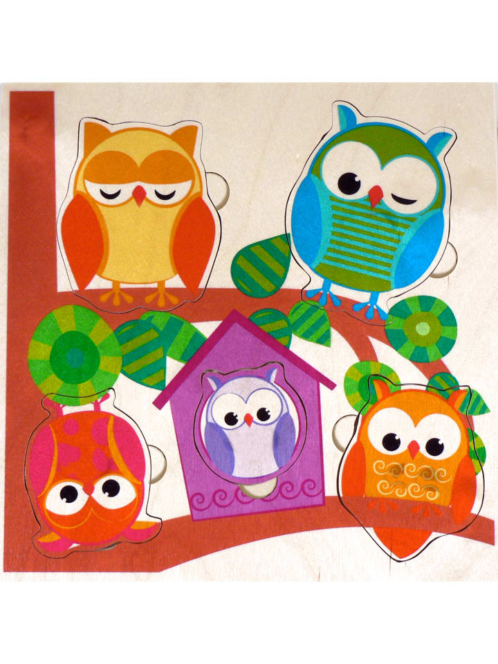 

Hess Holzspielzeug Головоломка «Совы» в разных цветах