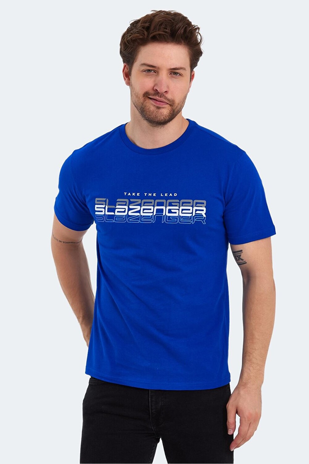 

PALLU Мужская футболка Saks синяя SLAZENGER, Синий, PALLU Мужская футболка Saks синяя SLAZENGER