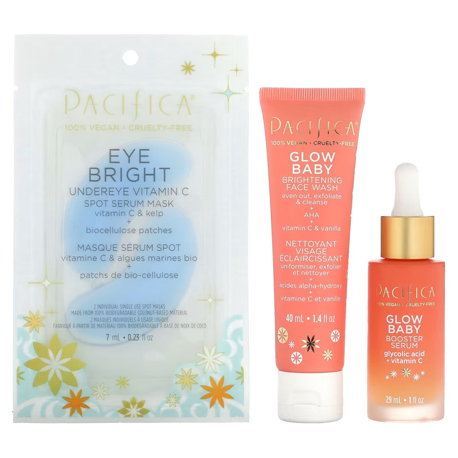

Набор уходовой косметики Pacifica Glow Baby, 3 предмета