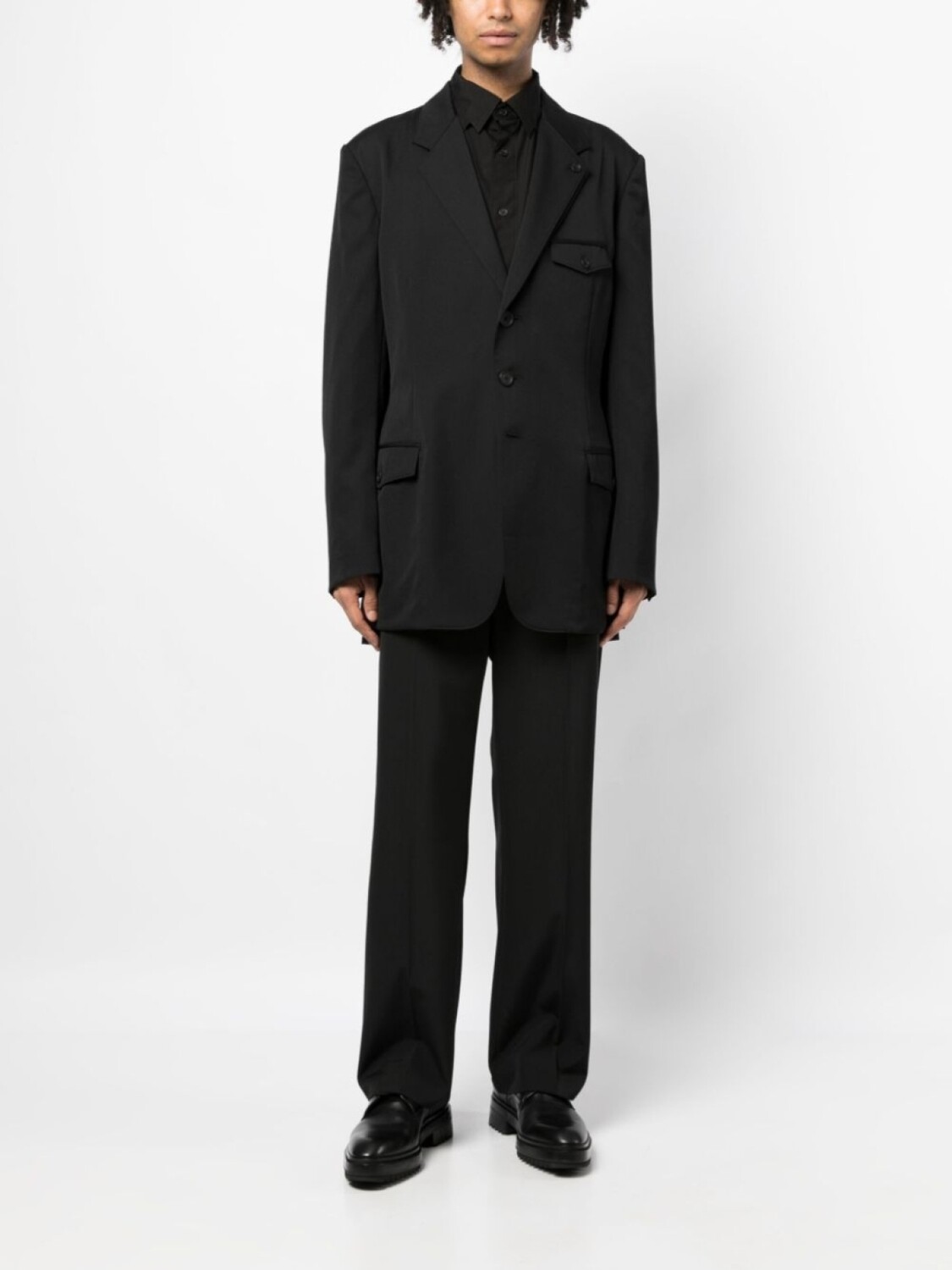 

Yohji Yamamoto шерстяной пиджак, черный