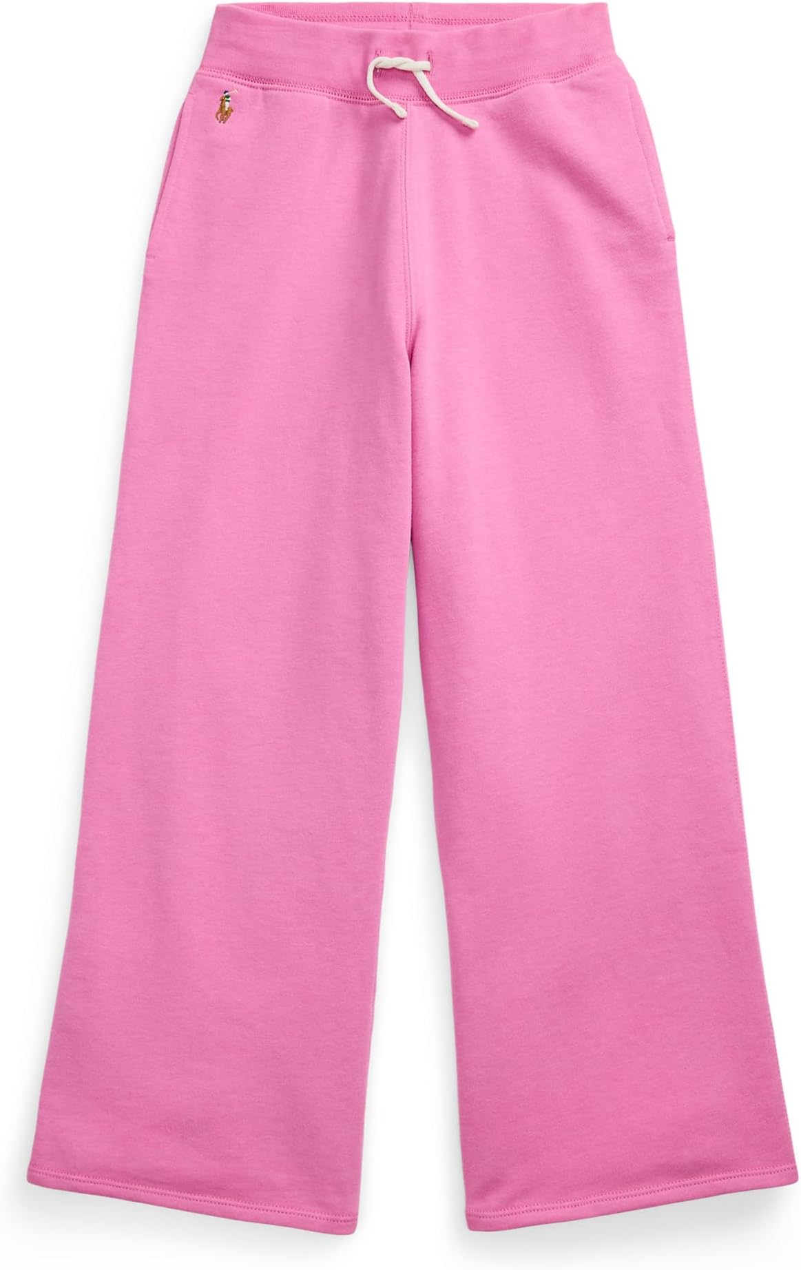 

Брюки Polo Ralph Lauren Kids French Terry Wide-Leg Sweatpant, цвет Laguna Pink W/Multi