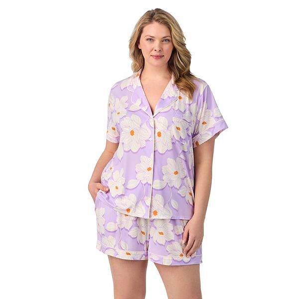 

Пижамный комплект Plus size с коротким рукавом и вырезом Draper James, Lavendar Magnolia