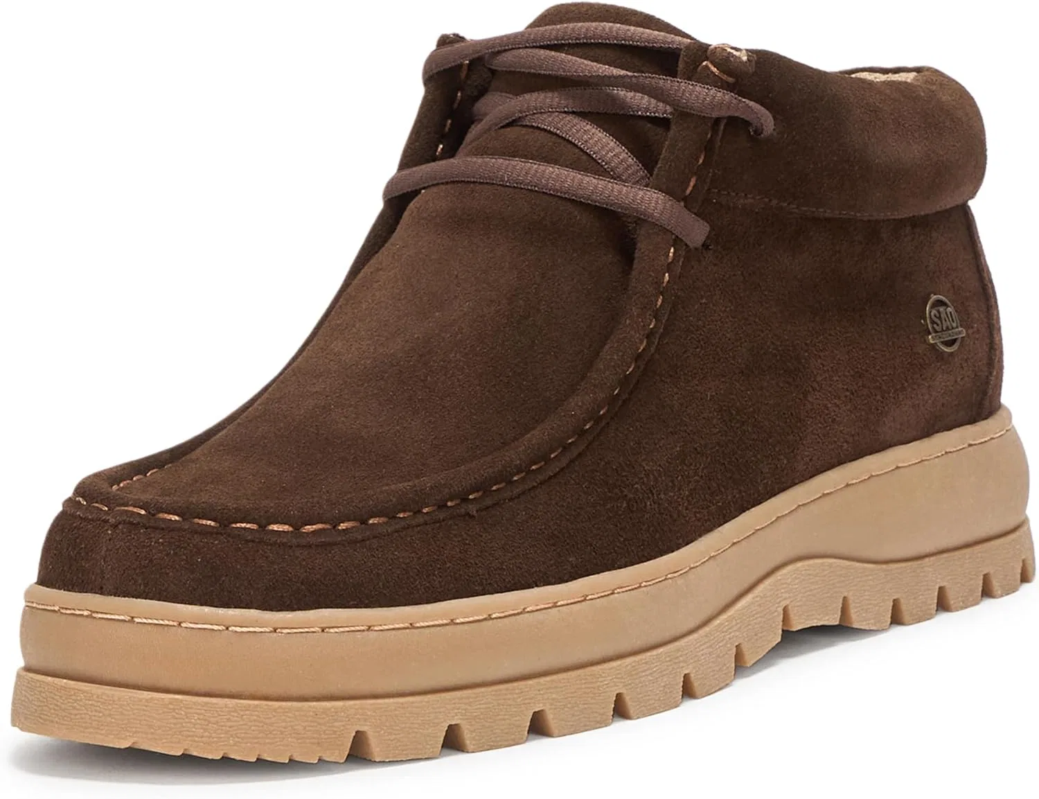Мужские замшевые ботильоны на шнуровке Stacy Adams Dublin II, Brown Suede
