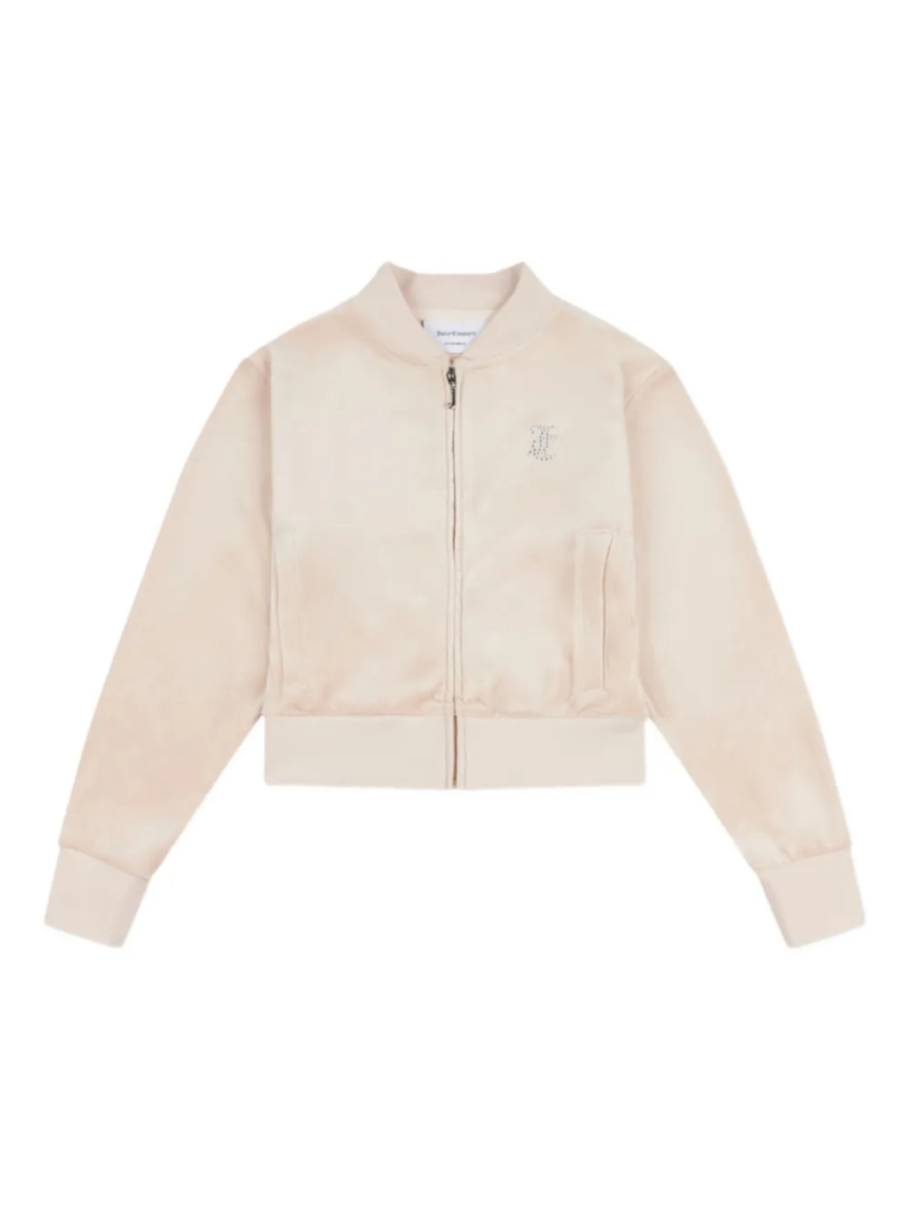 

Толстовка Juicy Couture Kids на молнии, украшенная стразами, нейтральный
