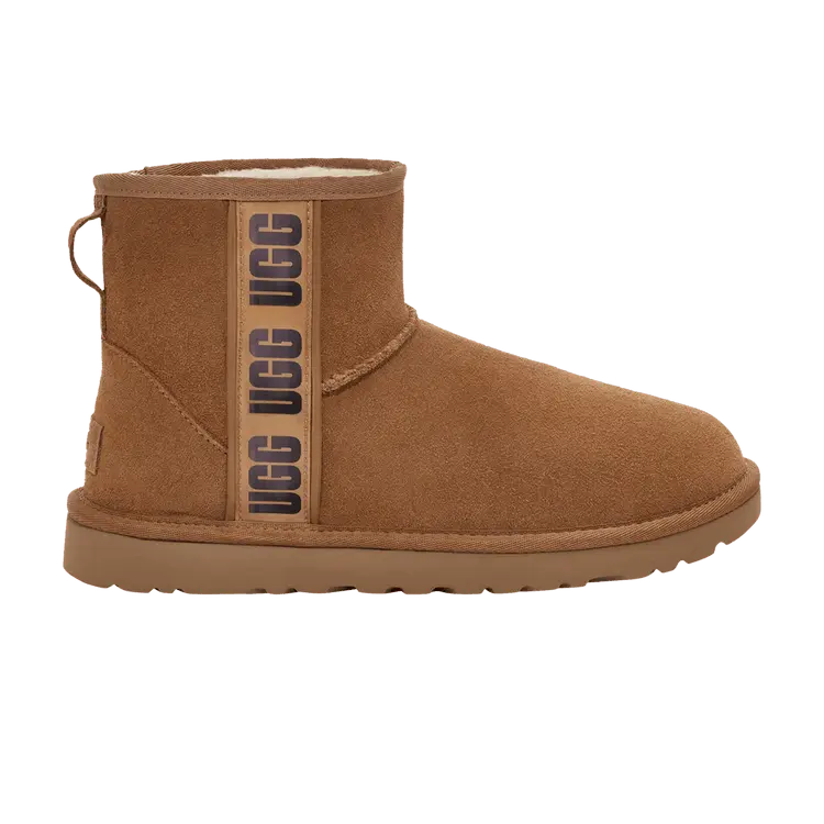

Кроссовки UGG Wmns Classic Mini Side Logo II Suede Chestnut, коричневый
