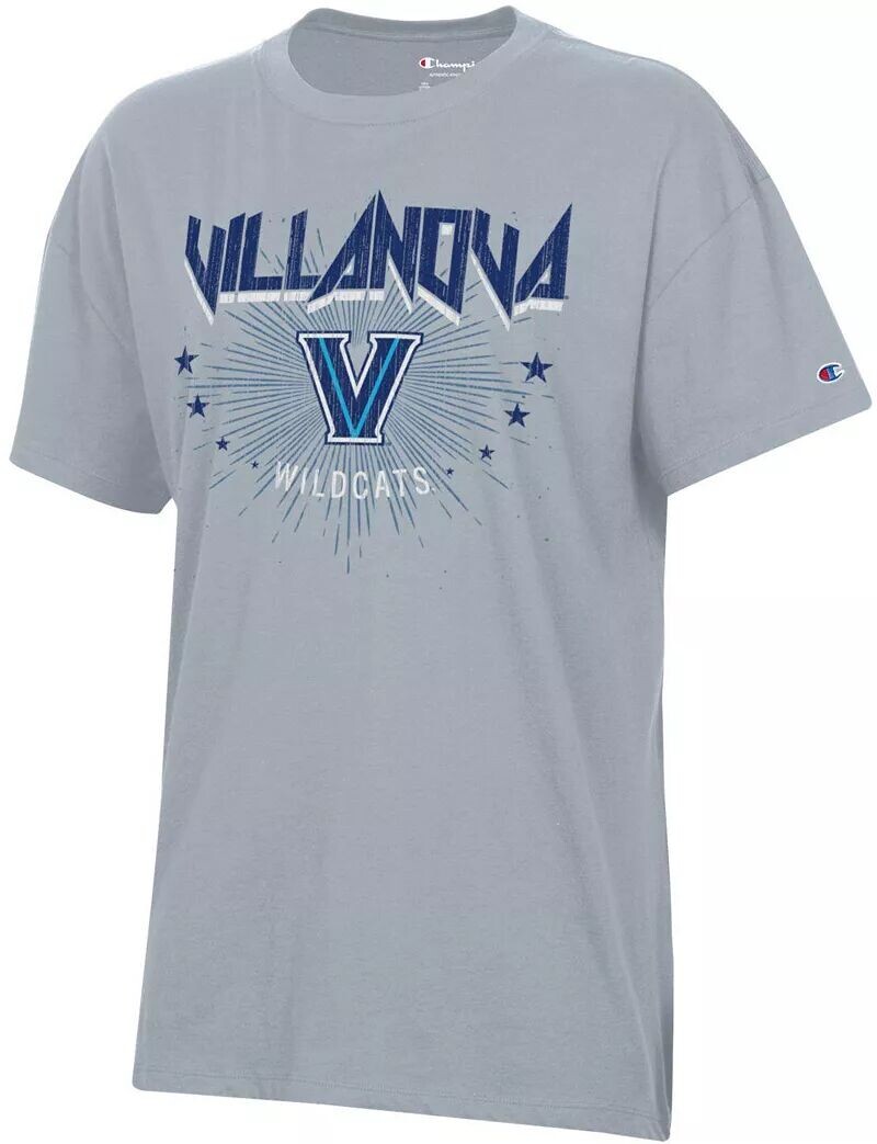 

Женская футболка оверсайз Champion Villanova Wildcats Silver Core