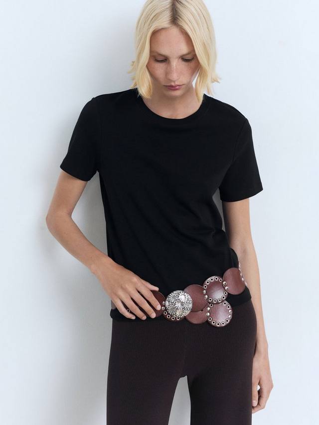 

Футболка Rita с круглым вырезом Mango, Black