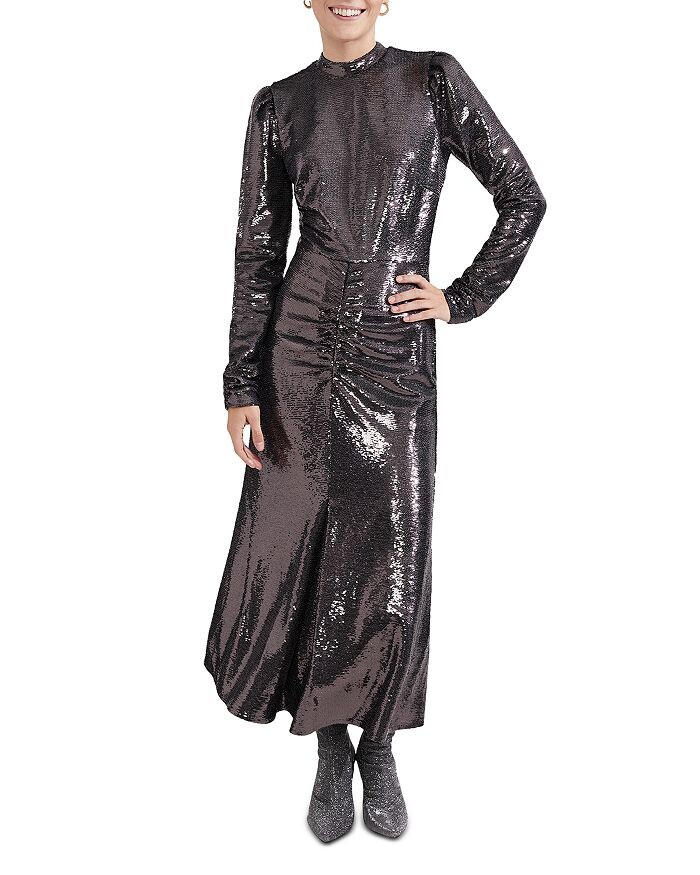 

HOBBS LONDON Платье Loretta с пайетками, черный