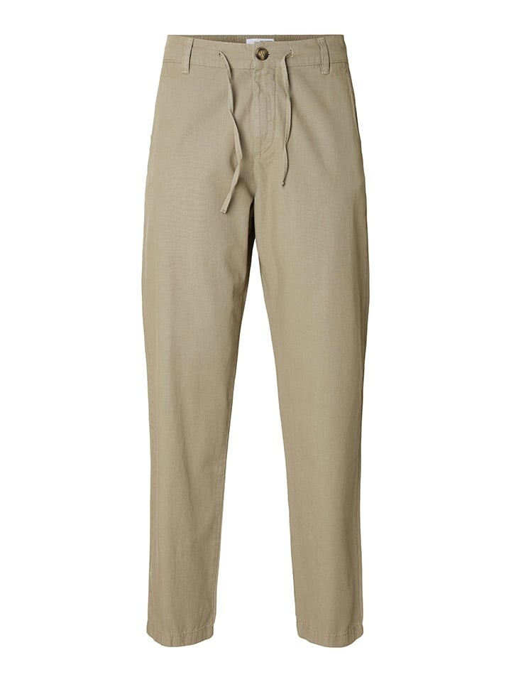 

Тканевые брюки SELECTED HOMME Hose, бежевый