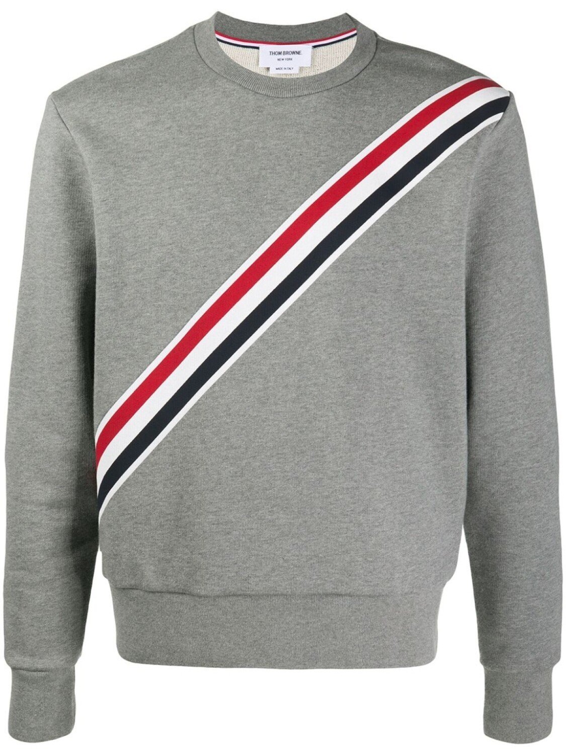 

Thom Browne толстовка с полосками RWB, серый