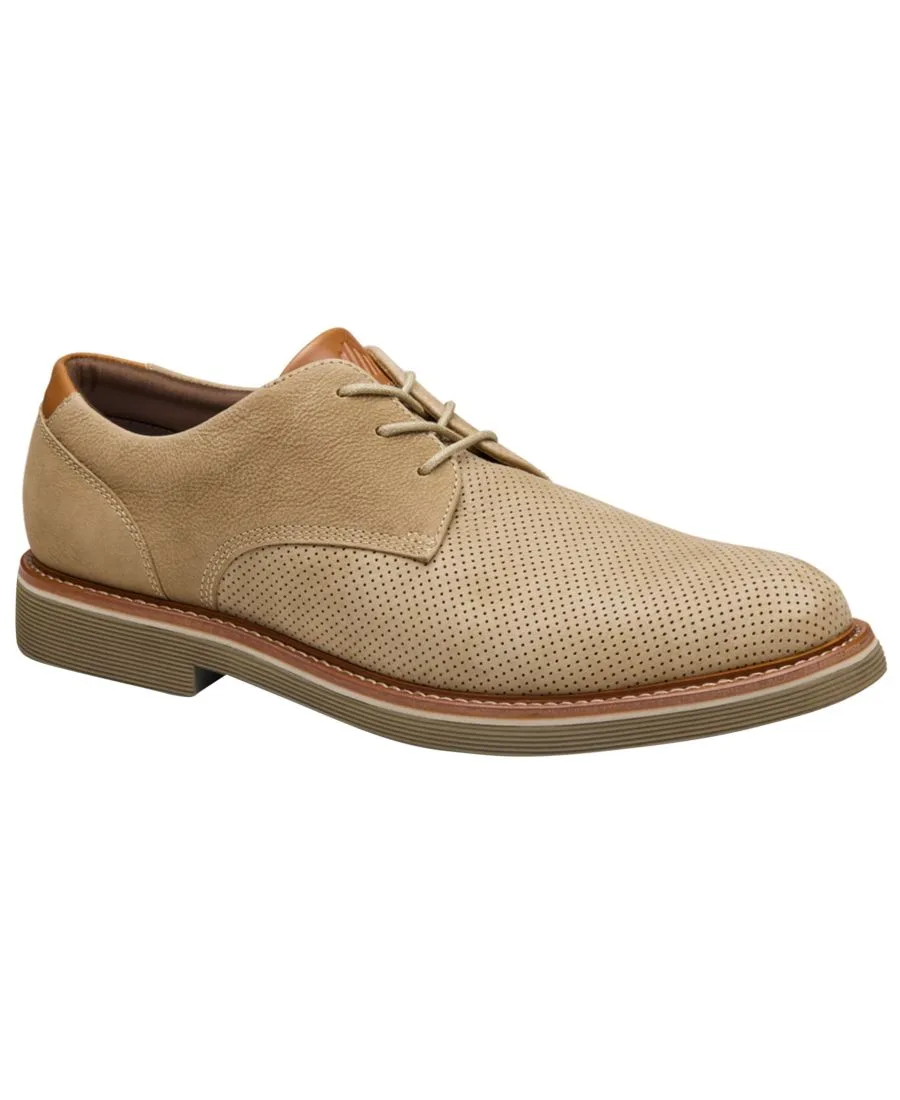 Men's Tyson Perfed Plain Toe Johnston & Murphy, Taupe