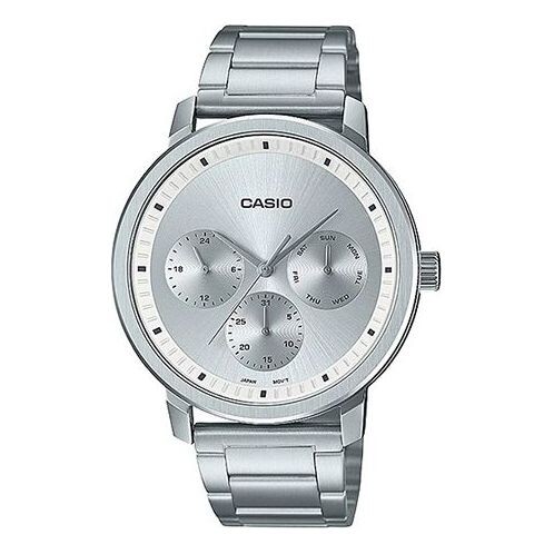 

Часы Casio Dress Analog Watch 'Black Silver Metallic', цвет silver