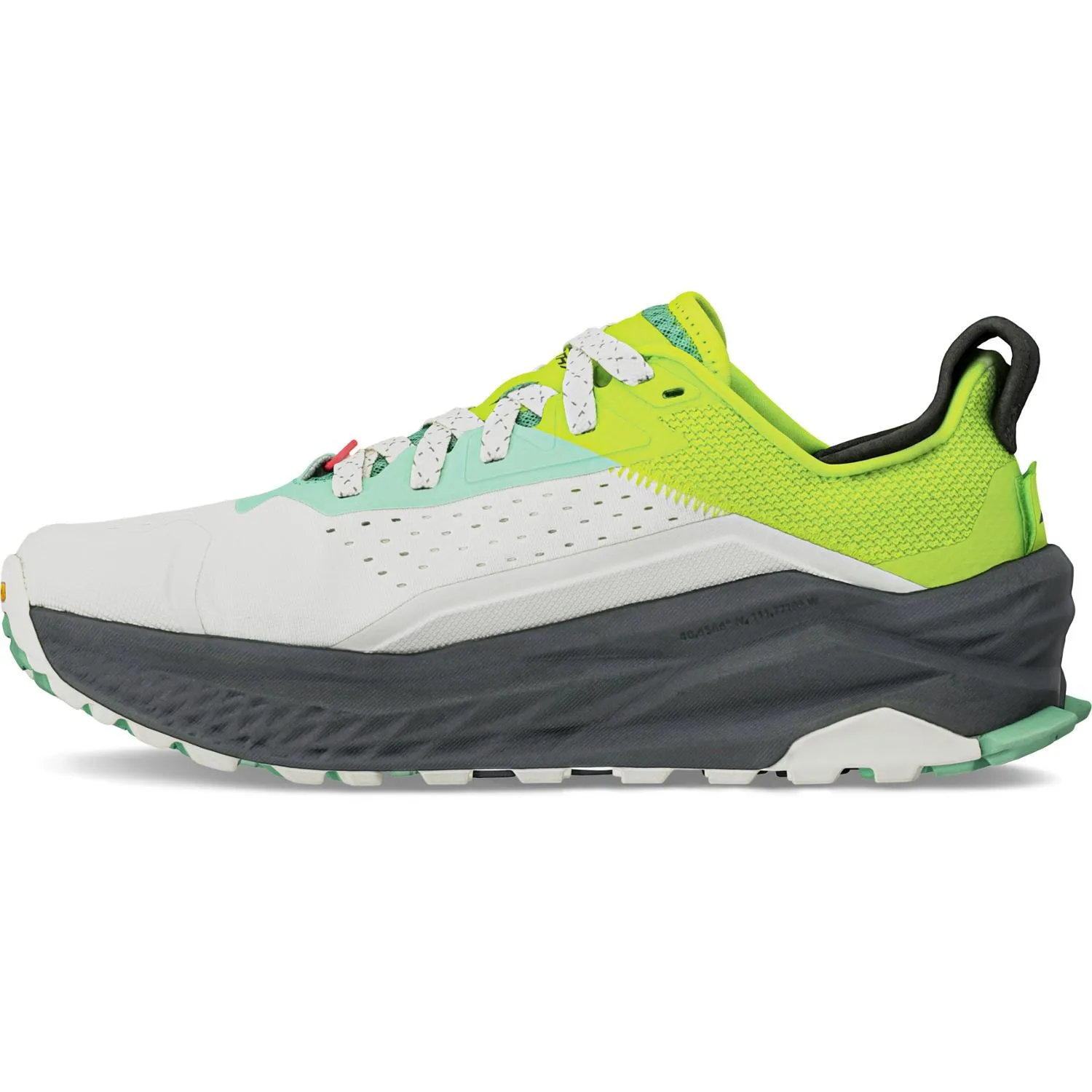 Олимпийские 6 Трейловые Беговые Кроссовки - Женские Altra, Gray/Lime — фото 2