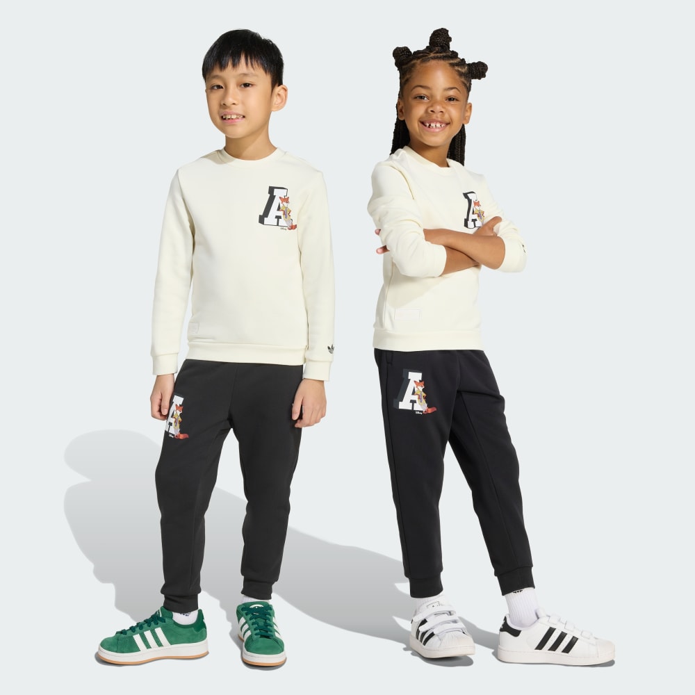 

Спортивные брюки Adidas x Disney Crew Set Kids, цвет Off White