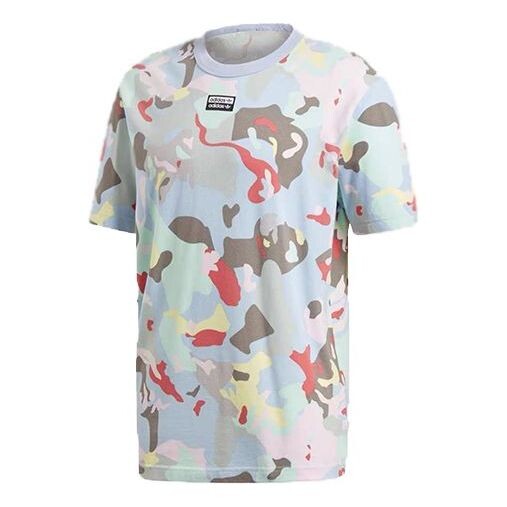 

Футболка originals fs grp aop tee chest small logo camouflage printing sports short sleeve white Adidas, белый