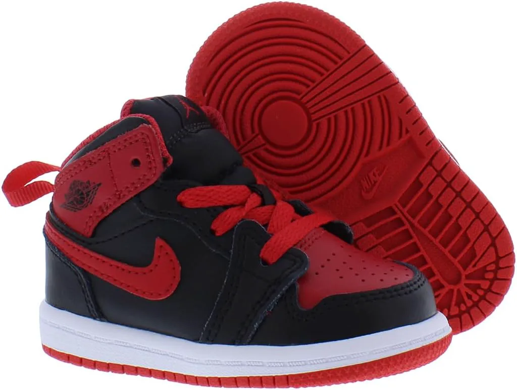 Мужские кроссовки Nike Jordan 1 Mid SE для мальчиков, красный — фото 2