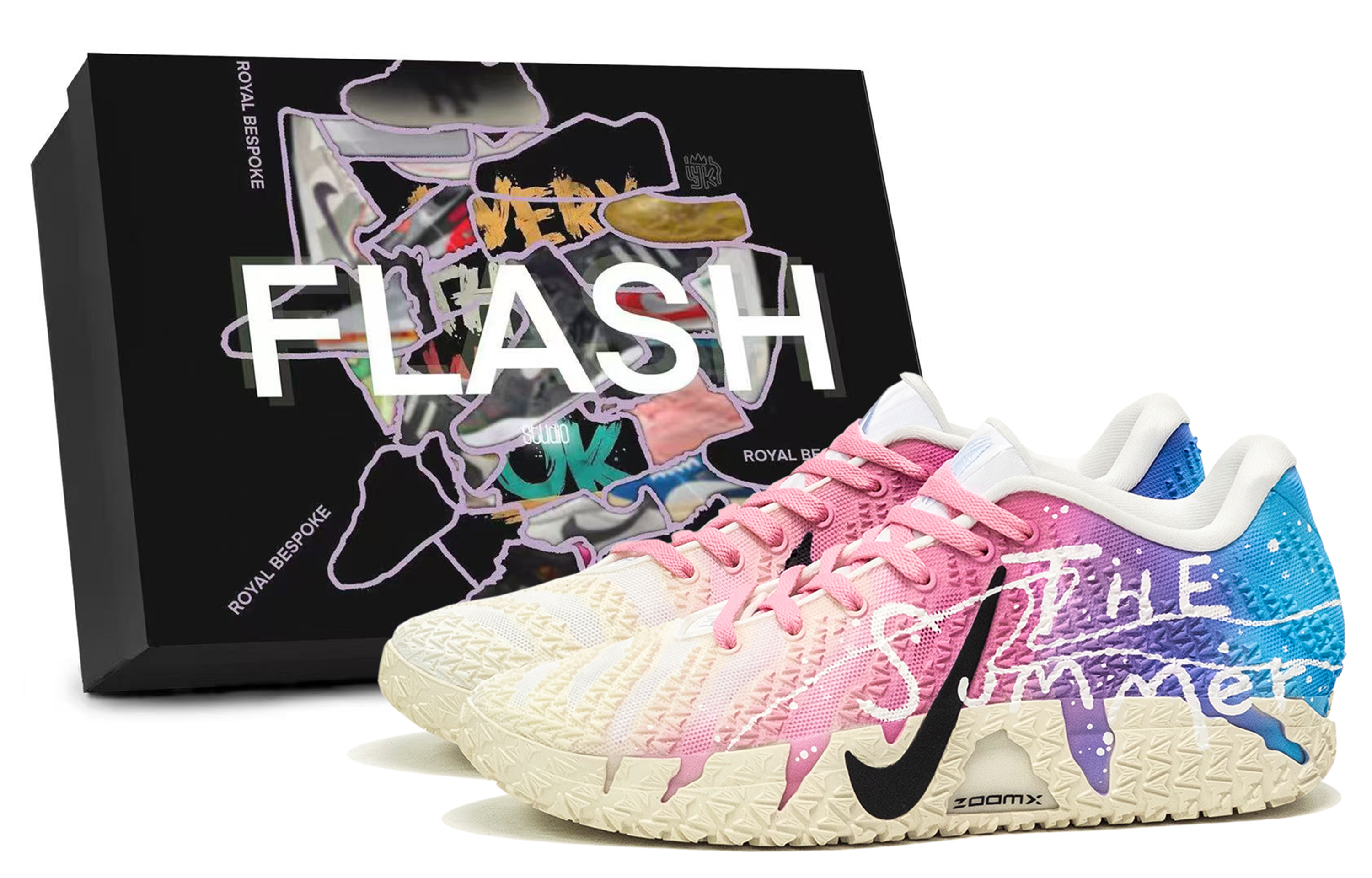 

Кроссовки баскетбольные низкие мужские Ja Morant 3 Dazzling Color Trace, устойчивые к истиранию, в коробке, разноцветные Nike, мультиколор