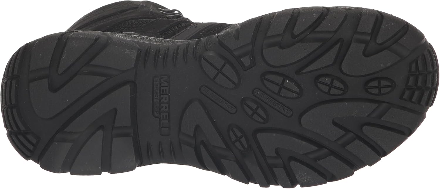 Мужские тактические водонепроницаемые ботинки Merrell Strongfield 15 см, дышащие и удобные рабочие, боевые и походные обувь, черный — фото 4