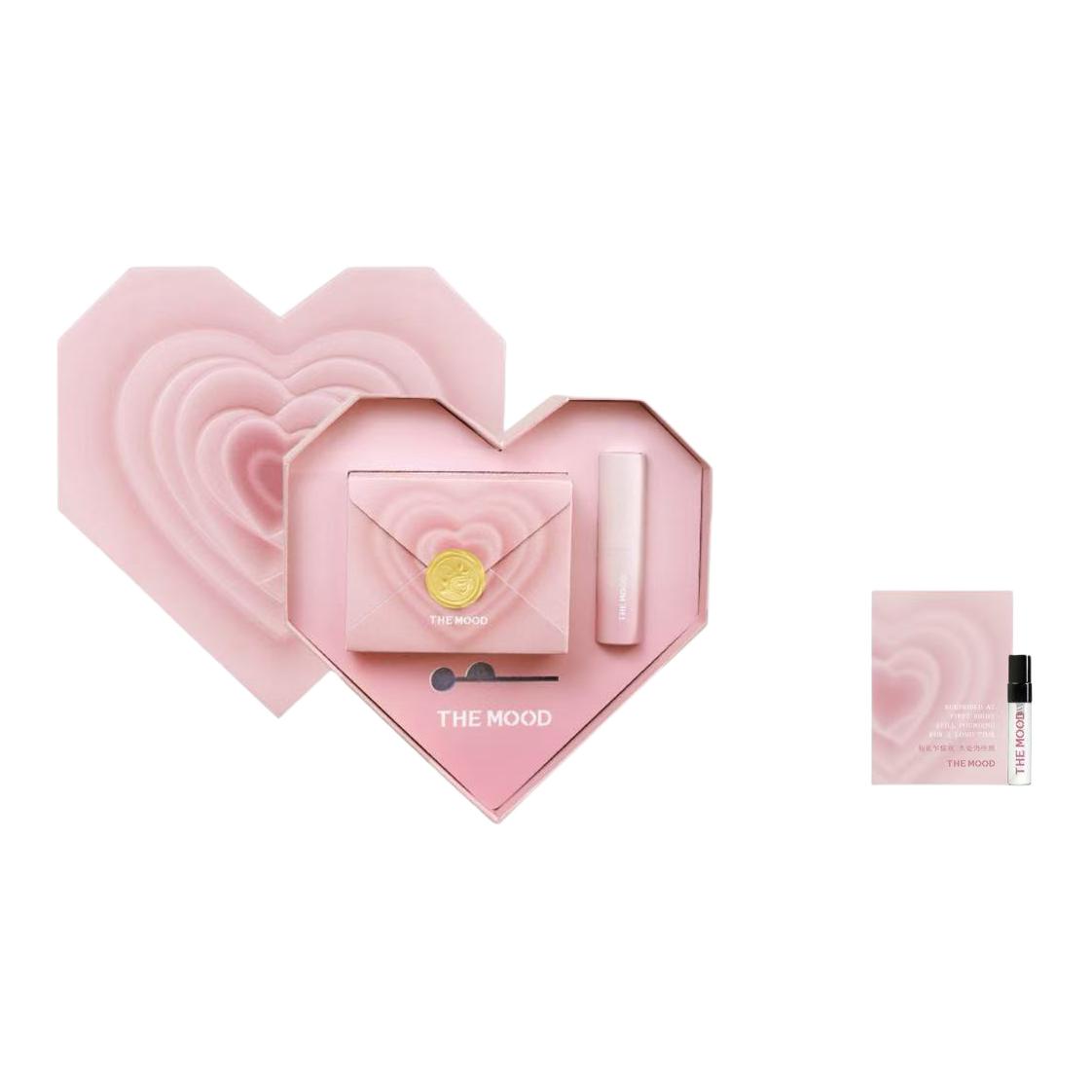 Аромат eau de parfum potpourri accord THE MOOD, heart-shaped heart-fluttering & shopping bag sample & birthday envelope — фото 2
