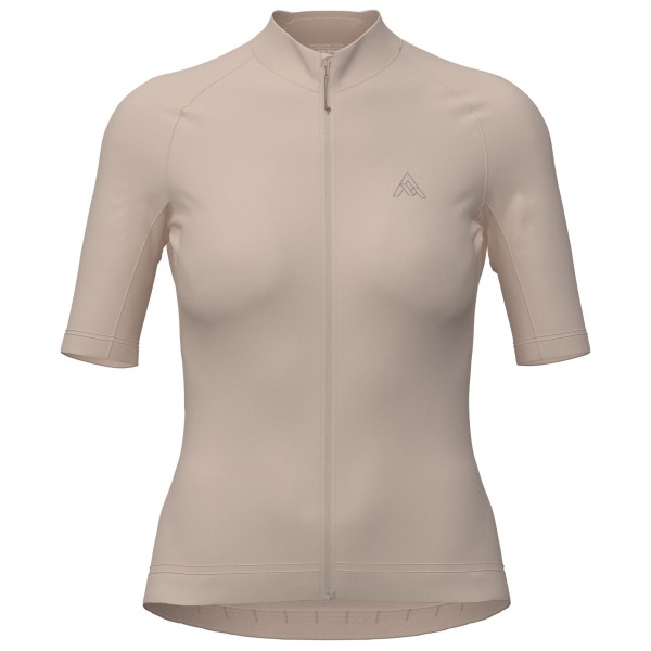 

Женская атласная майка с короткими рукавами - веломайка 7Mesh, Almond