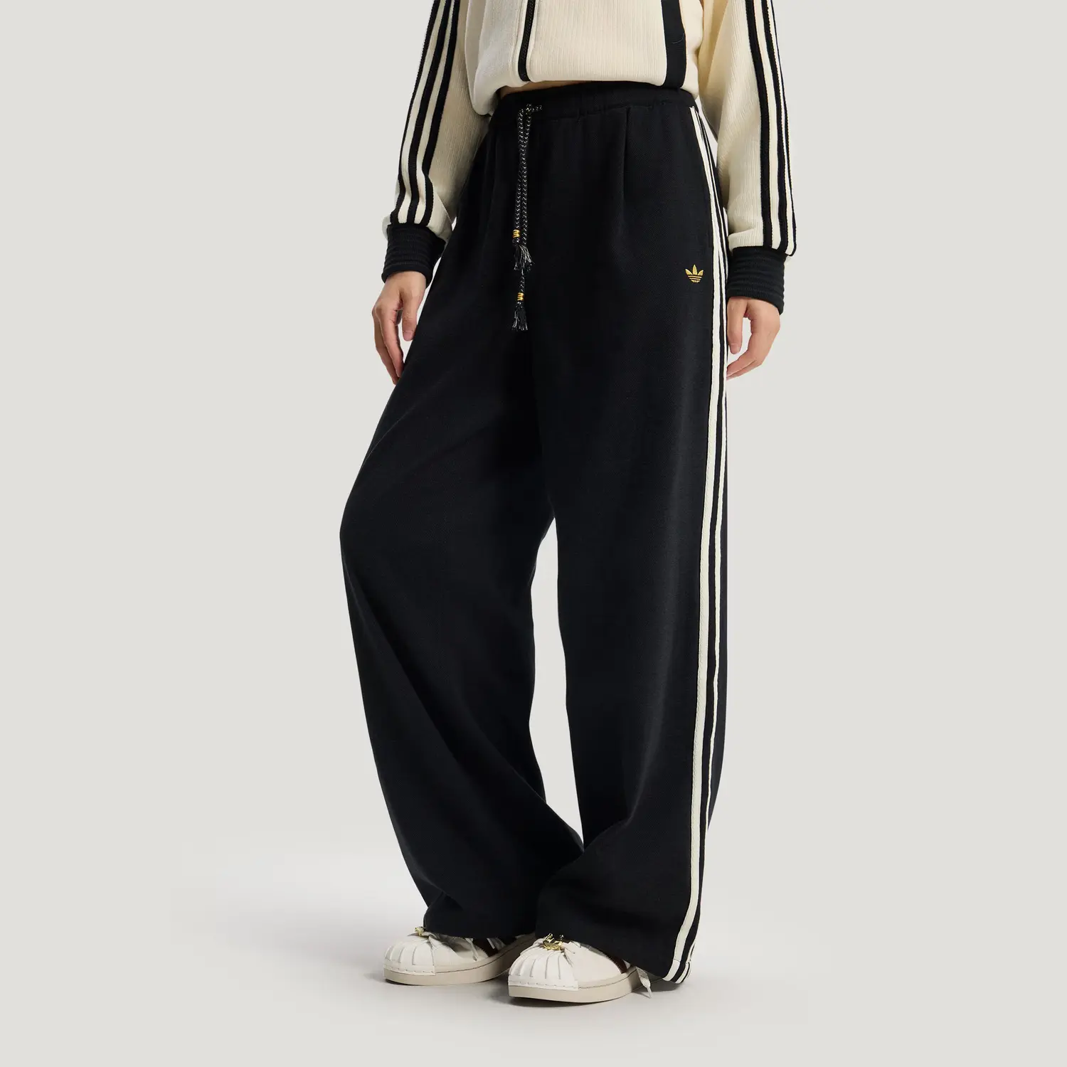 Брюки FW25, повседневные, женские Adidas Originals, черный — фото 4
