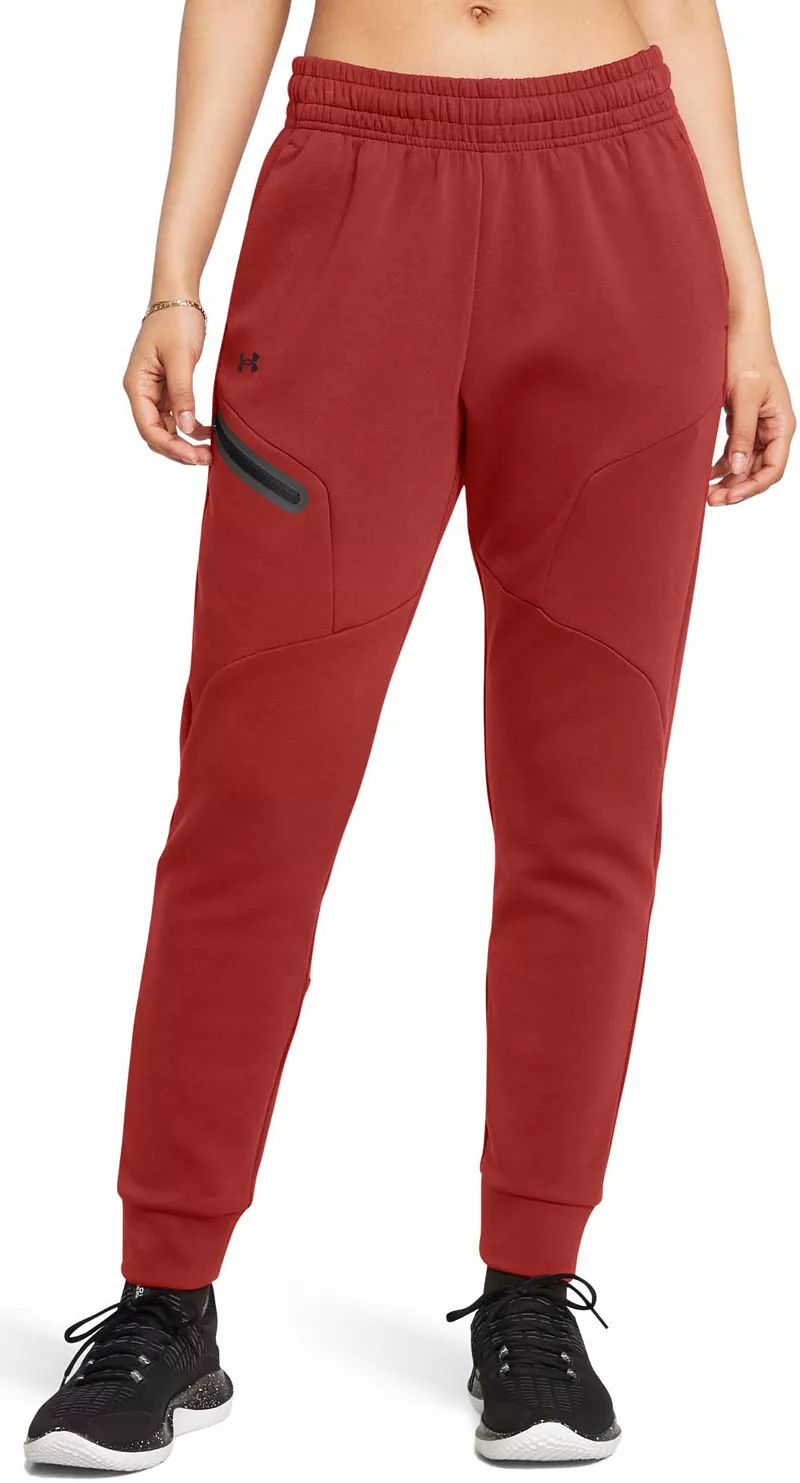 

Женские неудержимые флисовые джоггеры Under Armour, цвет Earthen Orange/Black