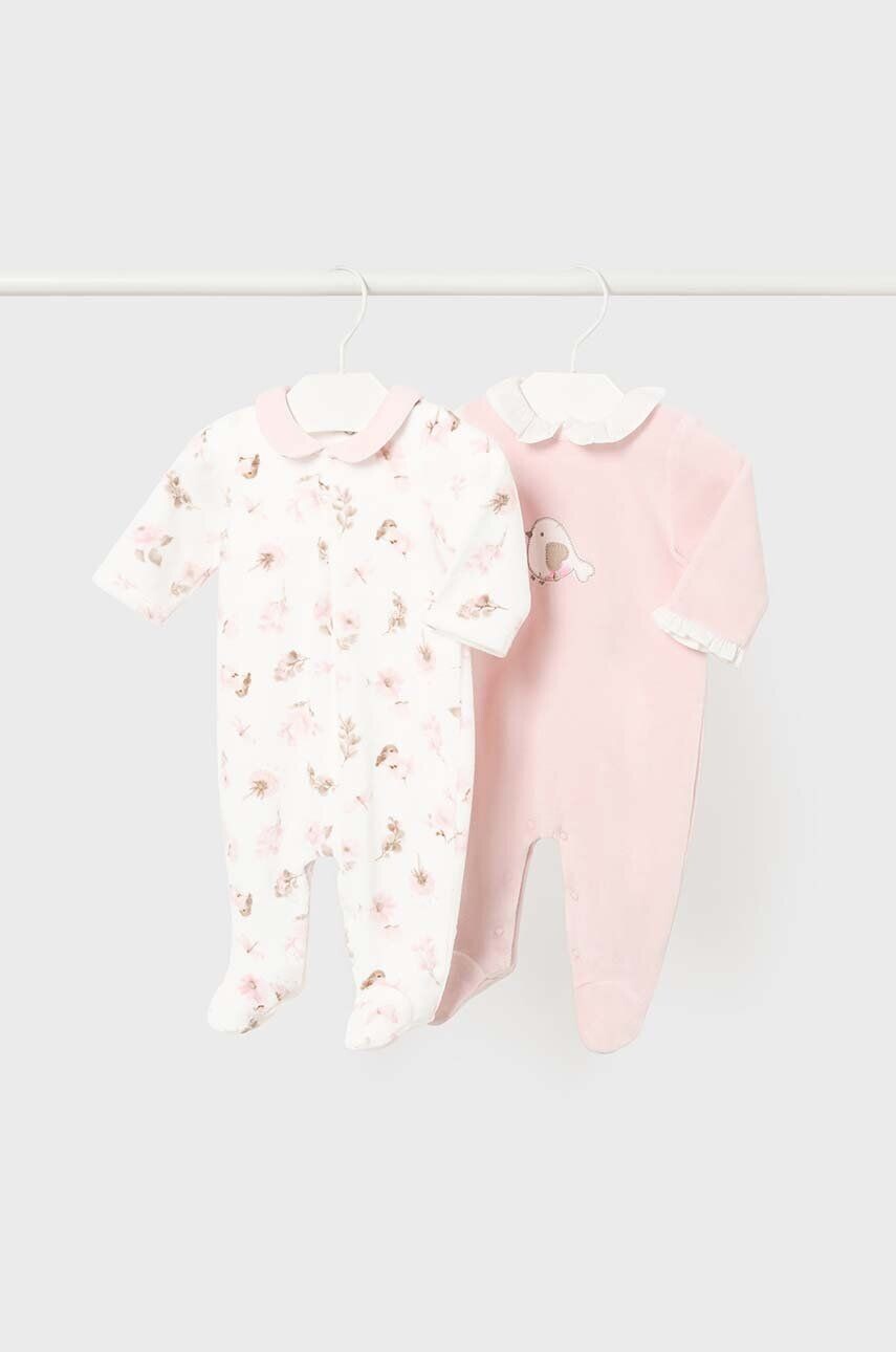 

Комбинезоны для новорожденных Mayoral Newborn, 2 шт, розовый