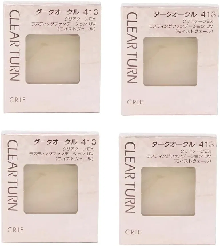 Тональное средство Cree Clear Turn EX Lasting Foundation UV Moist Veil Refill, 4 шт., прозрачный