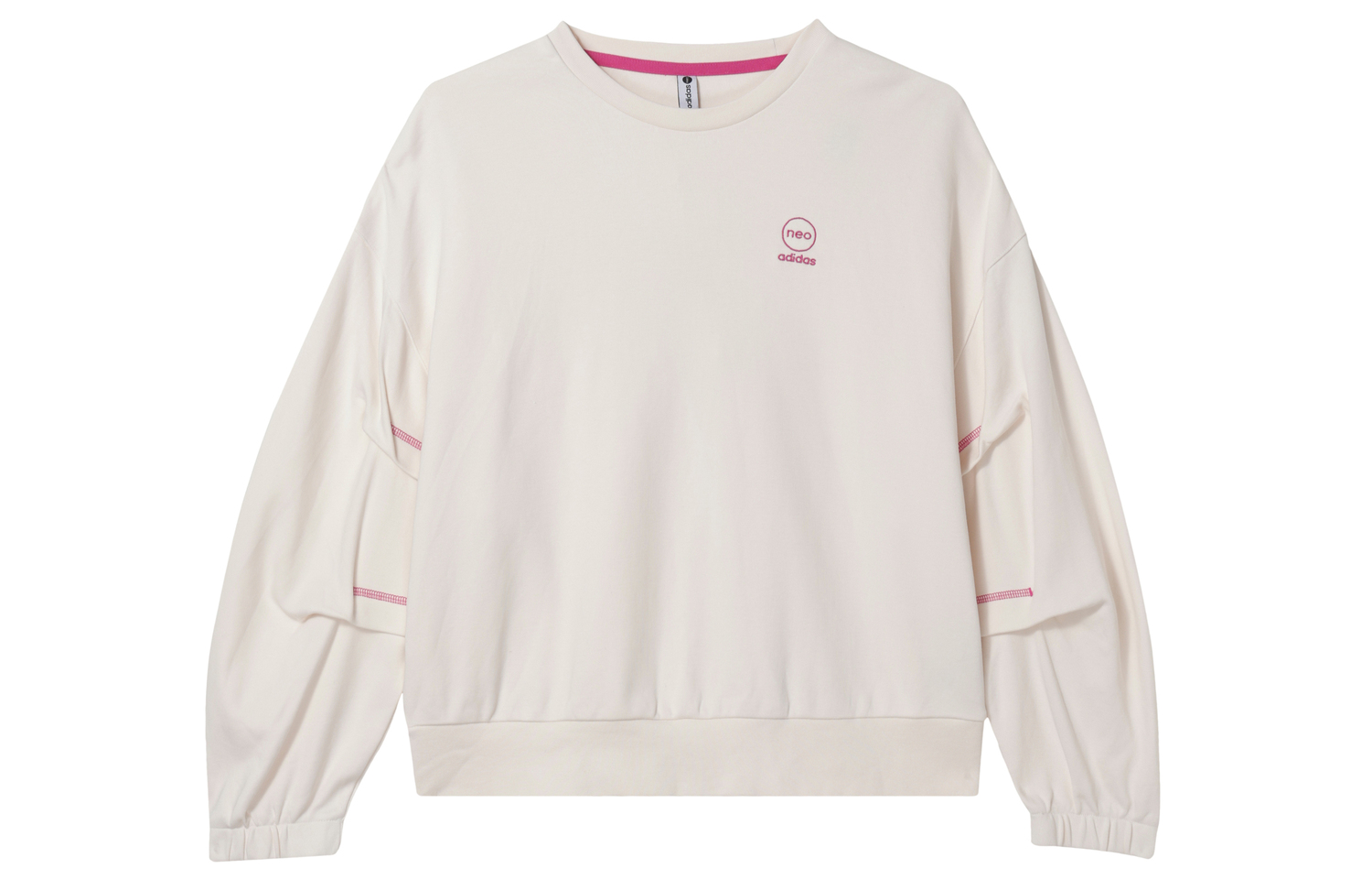 

Свитшот Женский Розовый Белый Adidas Neo