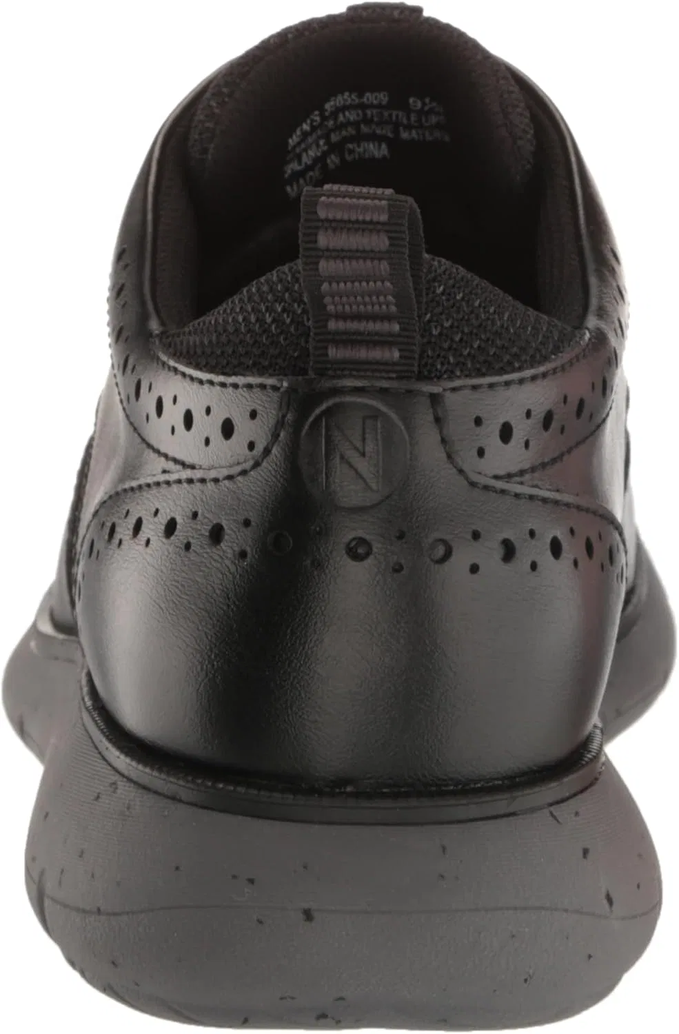 Мужские оксфорды Nunn Bush Stance Wingtip Brogue Detail, легкие и удобные, на шнуровке, Black — фото 3