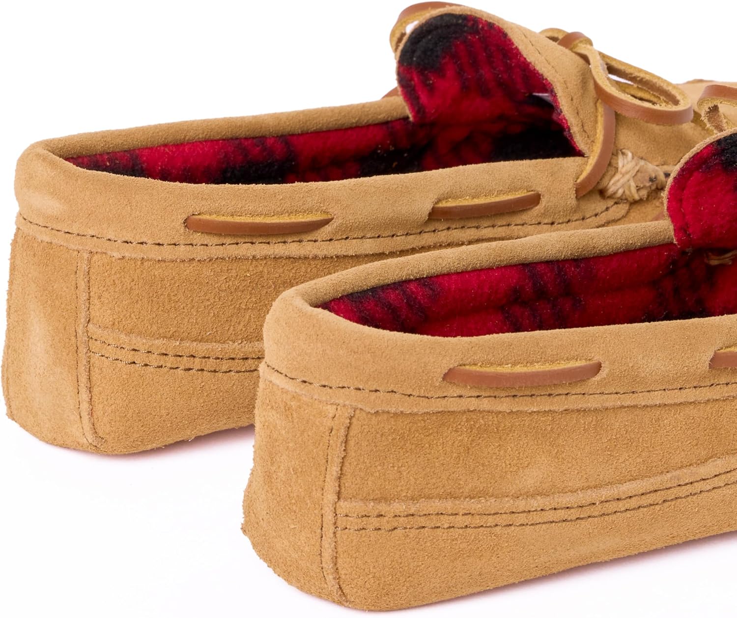 Мужские флисовые тапочки с двумя подошвами Minnetonka, Cinnamon — фото 3