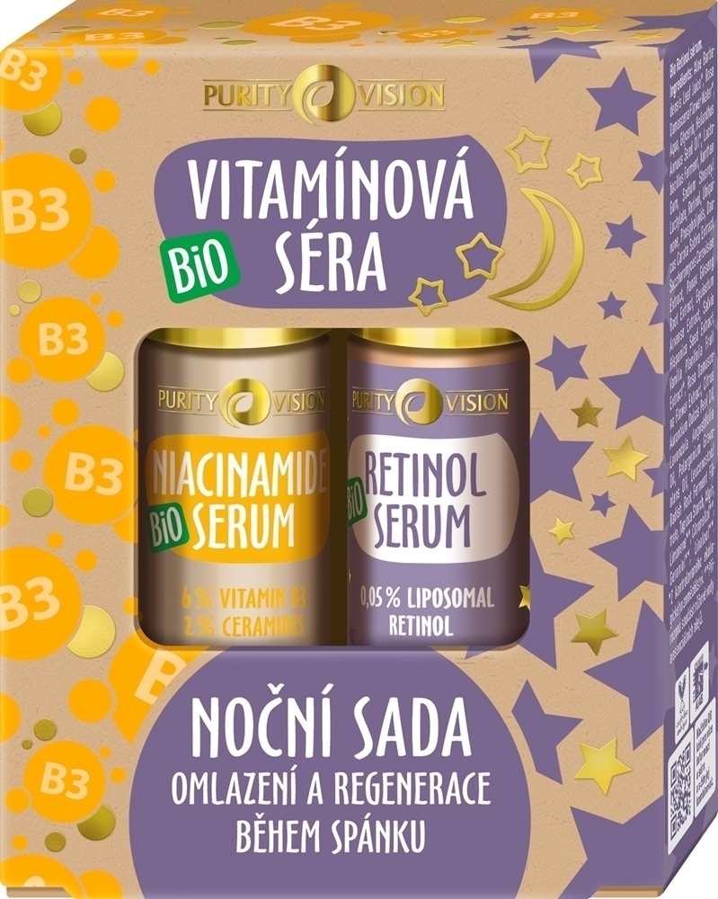 

Подарочный набор биовитаминных сывороток для ночного ухода Purity Vision, 2 шт