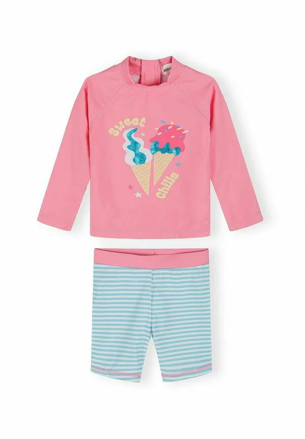 Купальник с длинными рукавами Minoti, Light Pink Blue