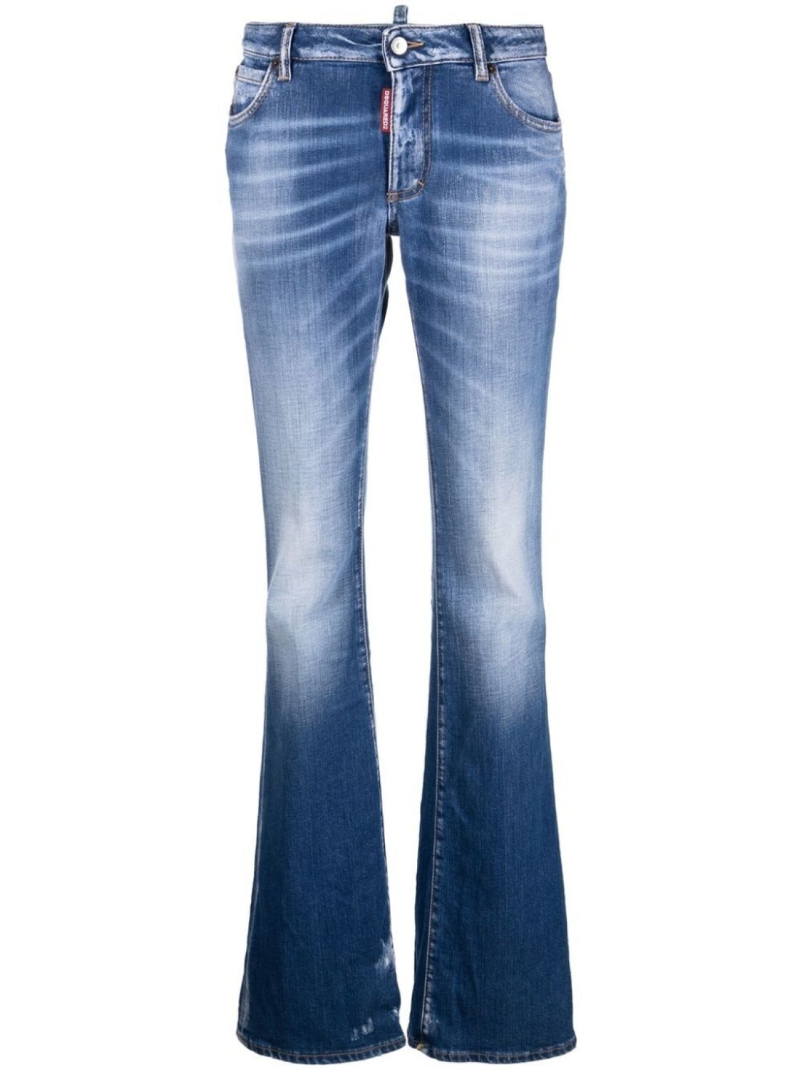 

Джинсы bootcut с нашивкой-логотипом Dsquared2, синий