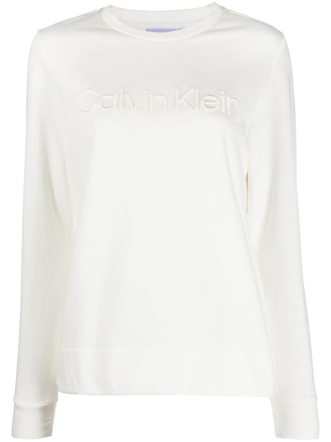 

Calvin Klein футболка с длинными рукавами и логотипом, нейтральный цвет