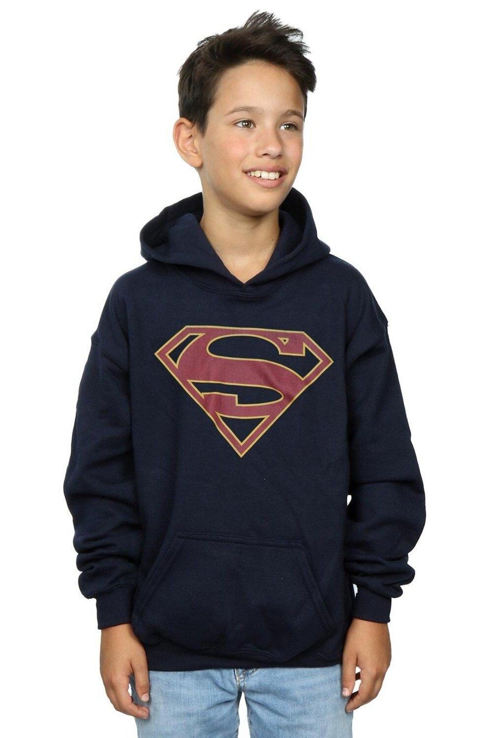 

Толстовка с логотипом Supergirl DC Comics, темно-синий