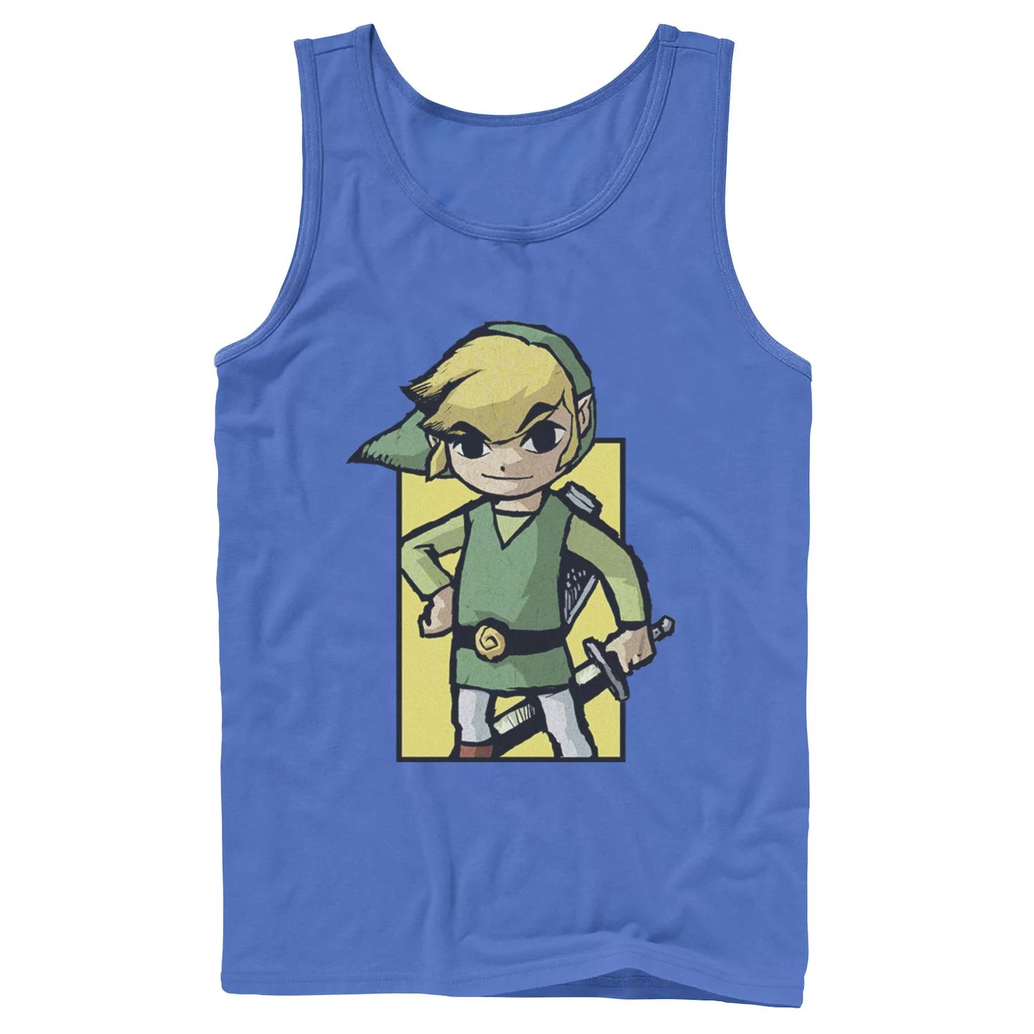 

Мужская майка Legend of Zelda Link Waker Face Hand On Hip Tank Licensed Character