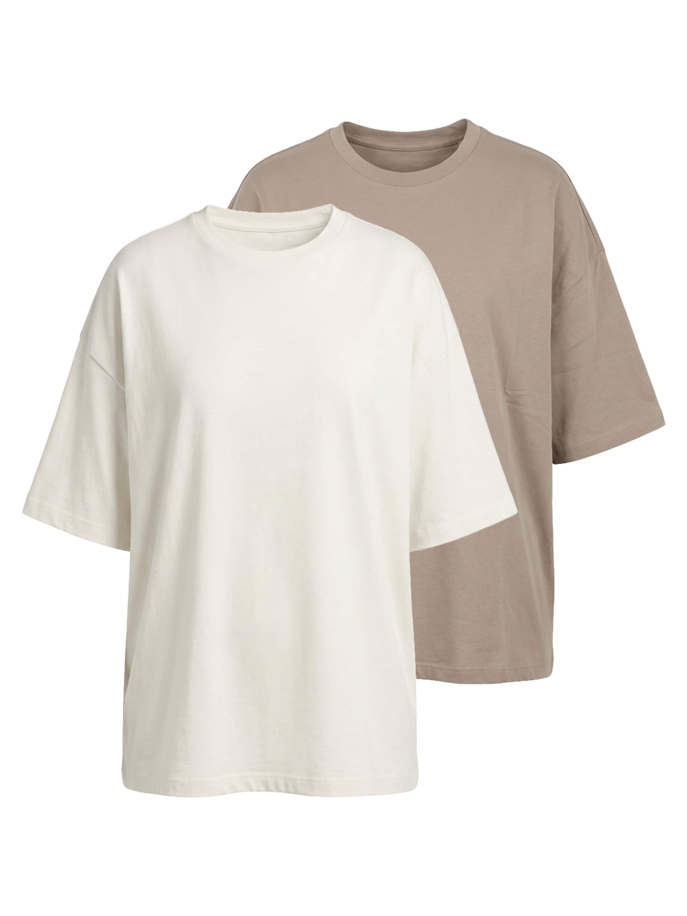 

Studioselect Футболка 'Victoria' в цвете Camel, White