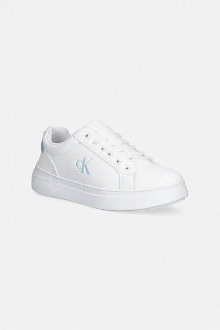 Кроссовки из экокожи Calvin Klein Jeans, белый
