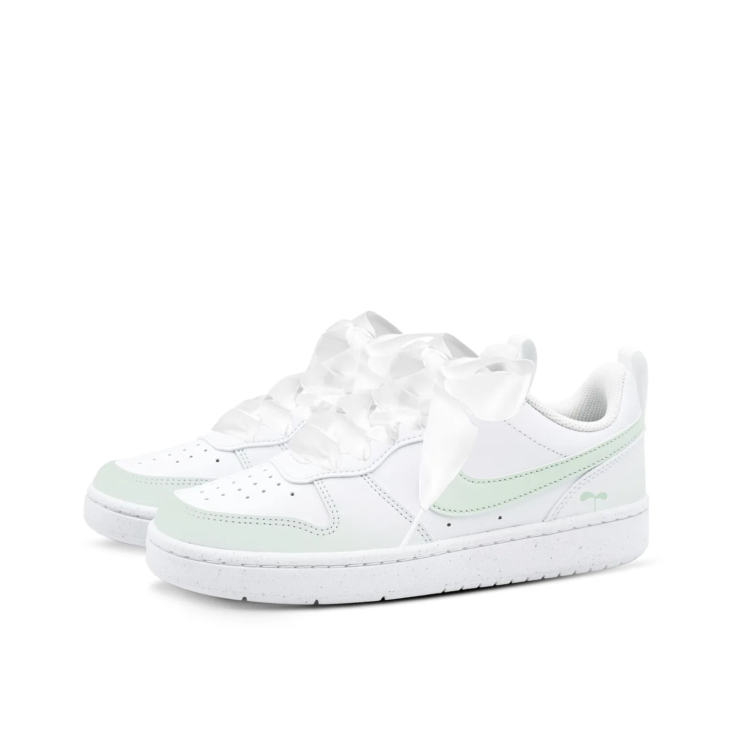 Кроссовки детские Nike Court Borough Low 2 Green/White — фото 4