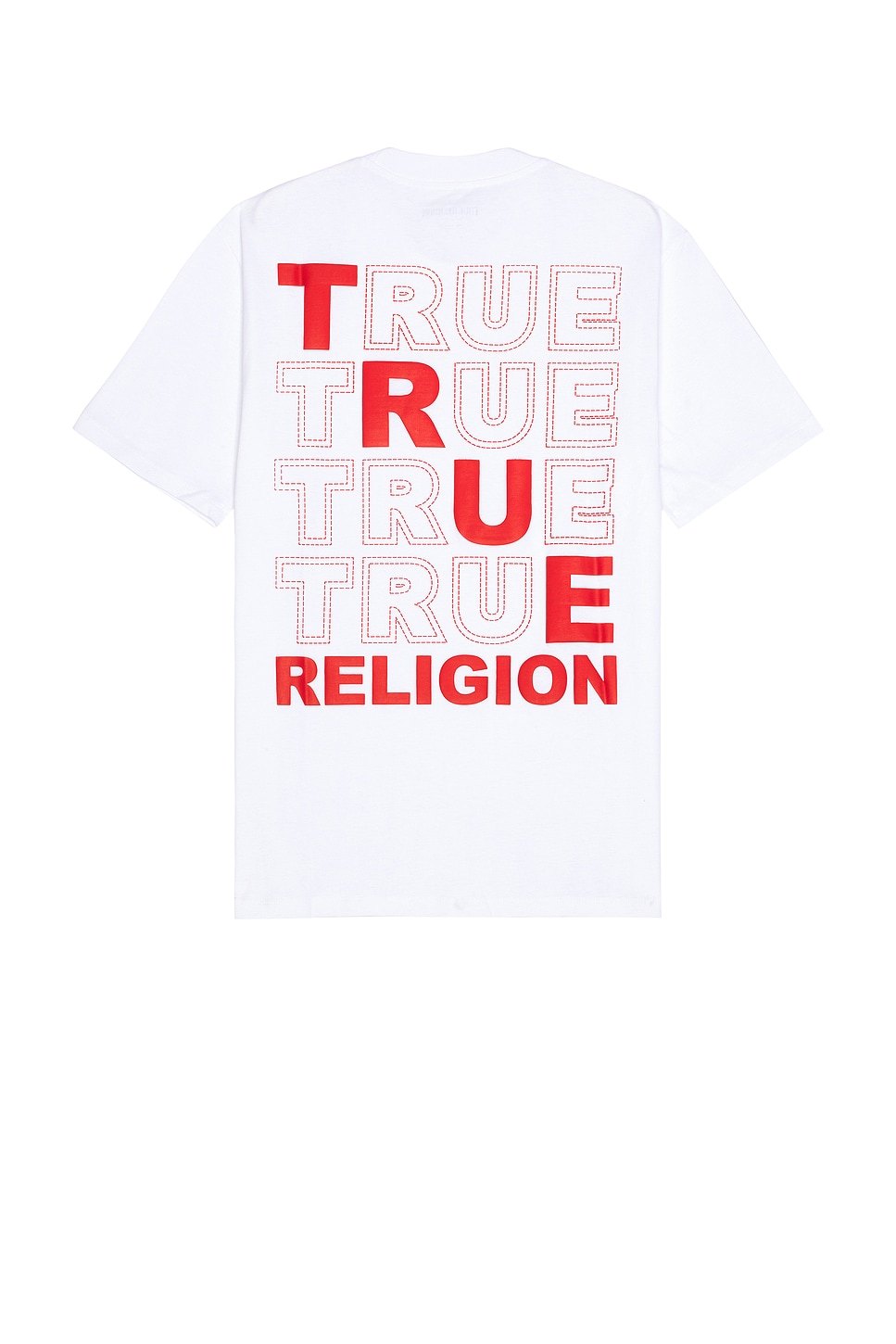 

Футболка с коротким рукавом и пухлой стежкой True Religion, optic white