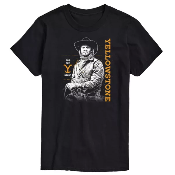 

Мужская футболка с принтом Yellowstone Kayce Licensed Character, черный