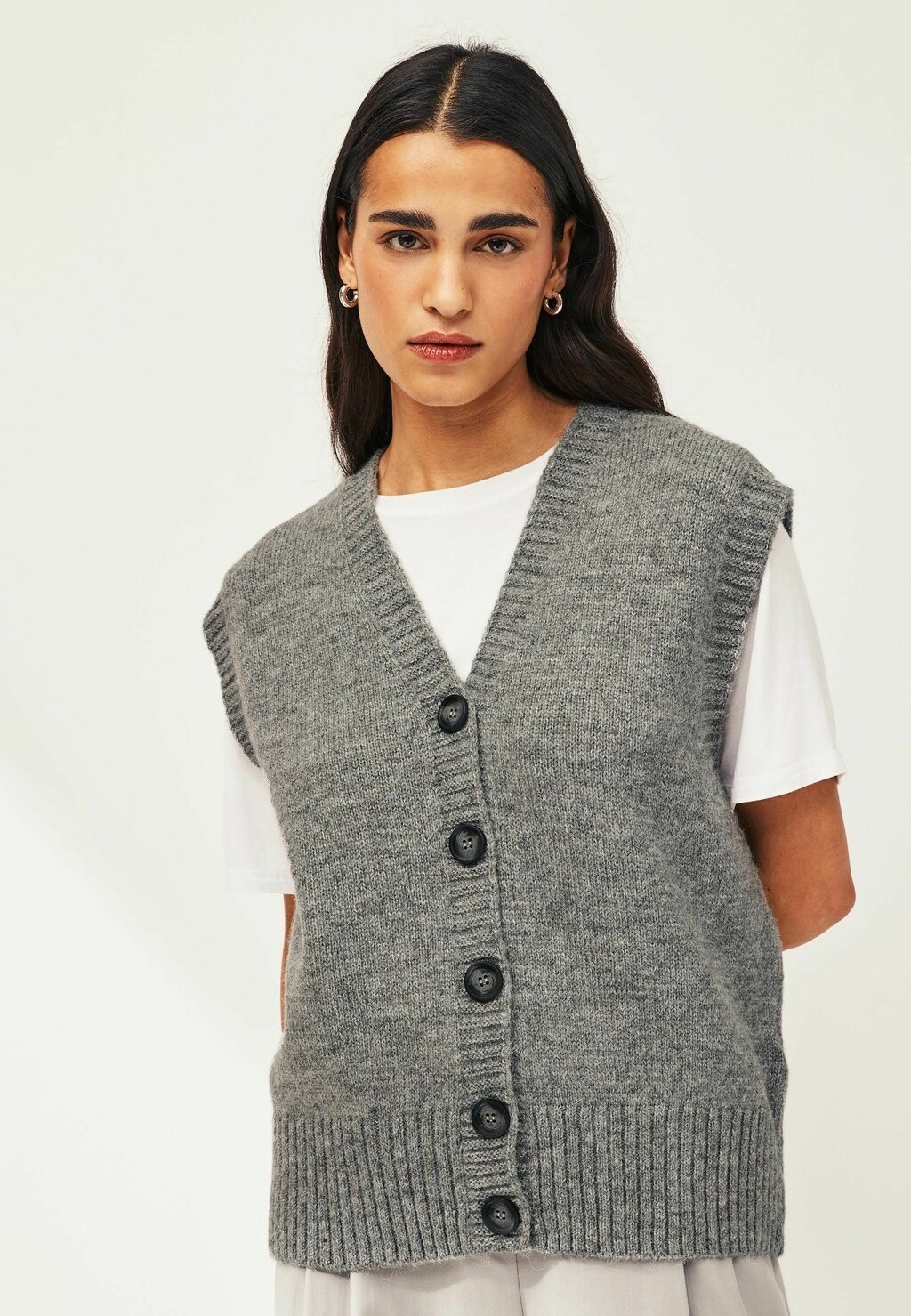 

Кардиган BUTTON FRONT TANK REGULAR FIT Next, цвет grey