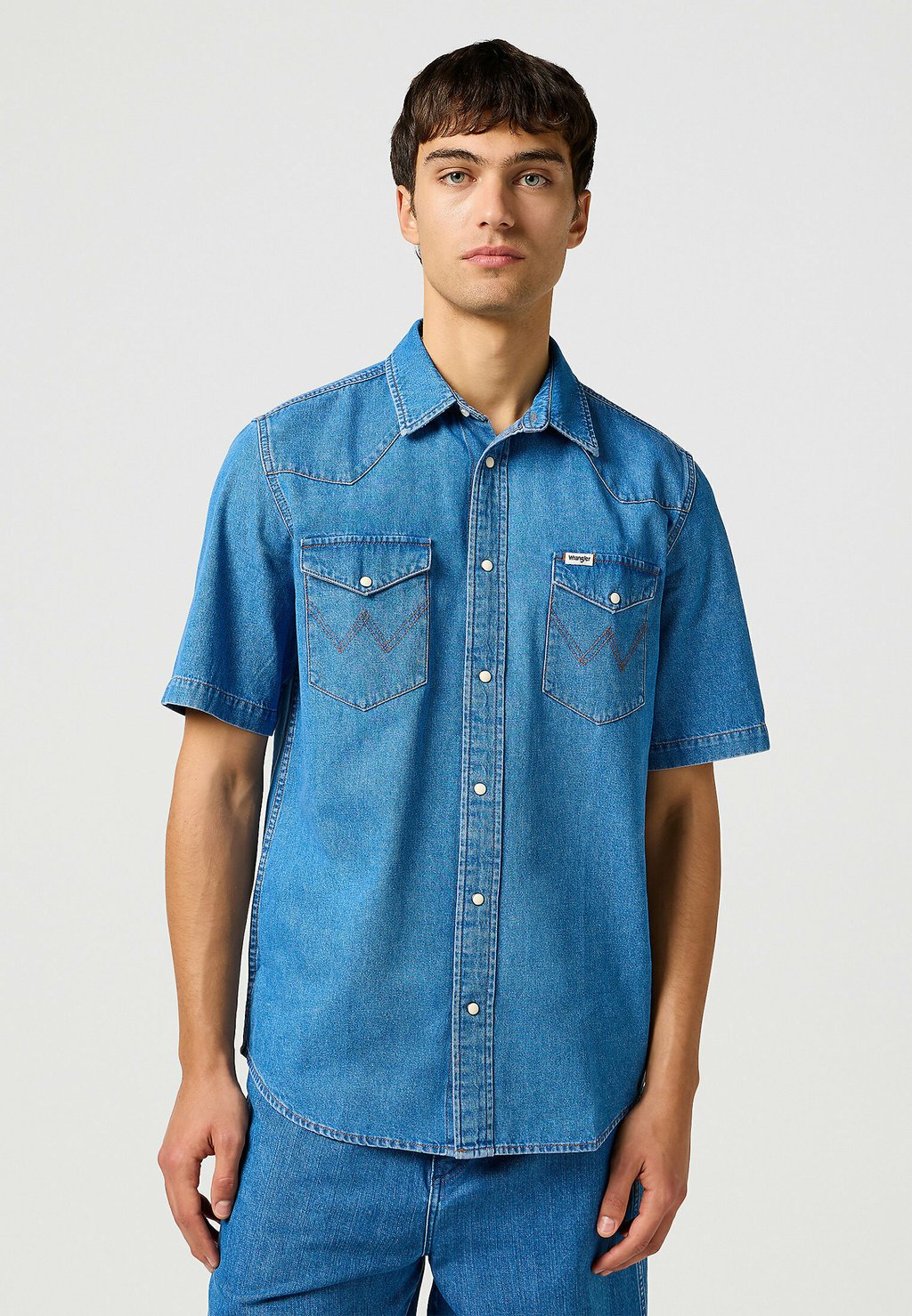 

Рубашка SHORTSLEEVE WESTERN Wrangler, синий