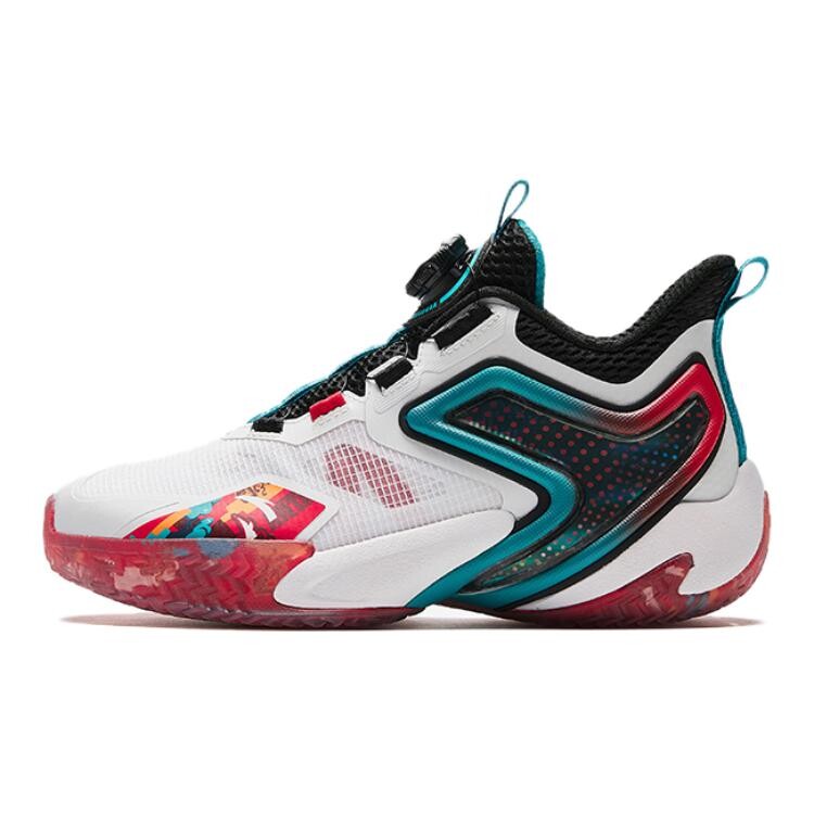 

Детские баскетбольные кроссовки GS Mid-top Dark Team Red/Summit White/Team White/Black Anta Kids, темно-красный/белый/черный