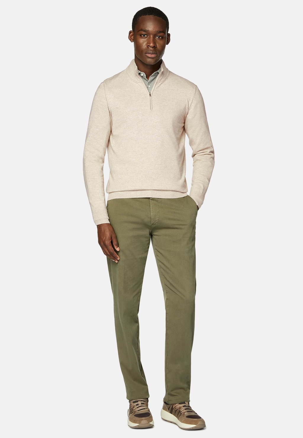 

Джемпер HALF ZIP Boggi Milano, песочный