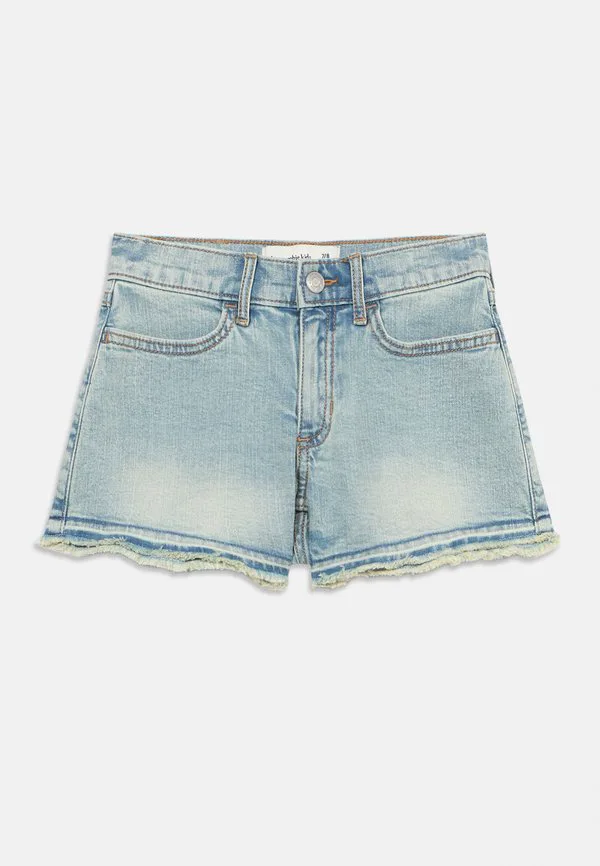 Джинсовые шорты с высокой посадкой Abercrombie & Fitch, Light Blue Denim